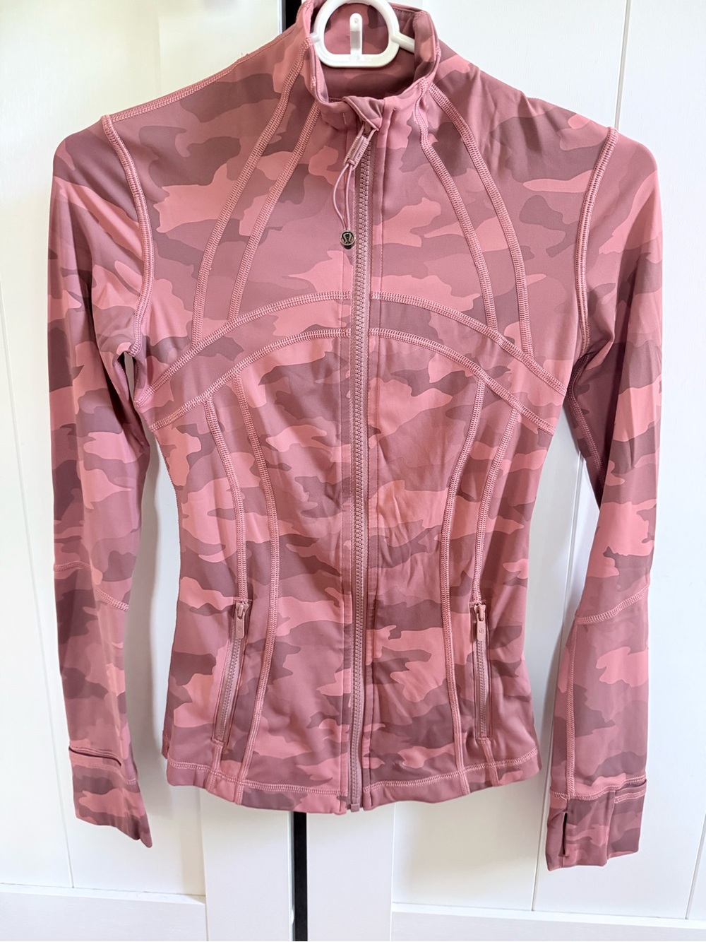 lululemon athletica define Pink Camo Full-Zip Athletic Jacket